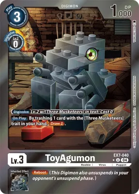 EX7-040 ToyAgumon, Limited Uncommon