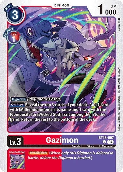 BT18-007 Gazimon, C