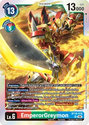 BT18-018 EmperorGreymon, SR