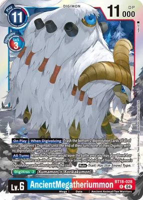 BT18-028 AncientMegatheriummon, R