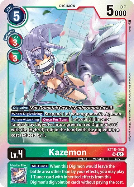 BT18-048 Kazemon, SR