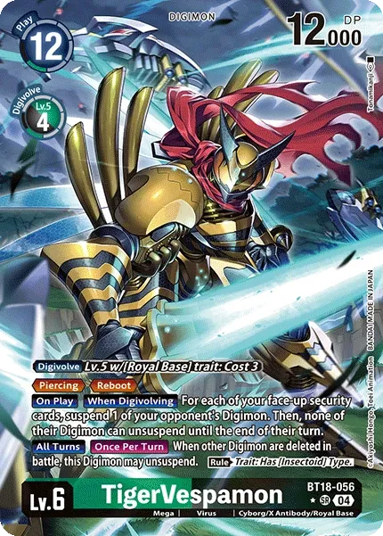 BT18-056 TigerVespamon, SR, Alternative Art