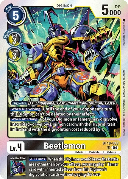 BT18-063 Beetlemon, SR