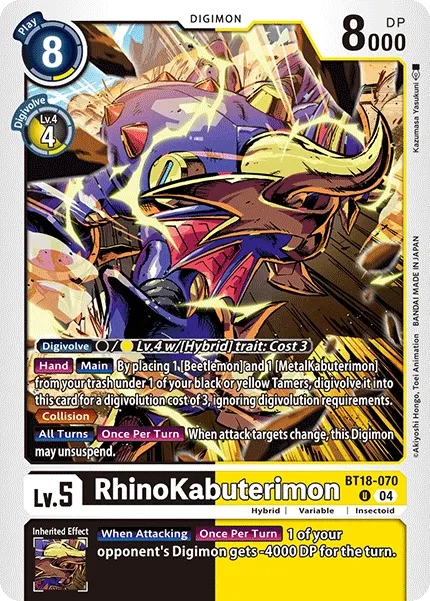 BT18-070 Rhinokabuterimon, RC