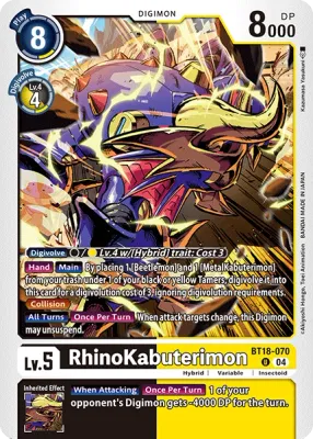 BT18-070 Rhinokabuterimon, RC