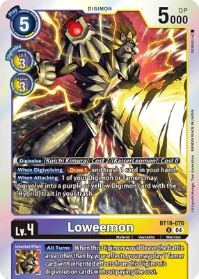 BT18-076 Loweemon, R