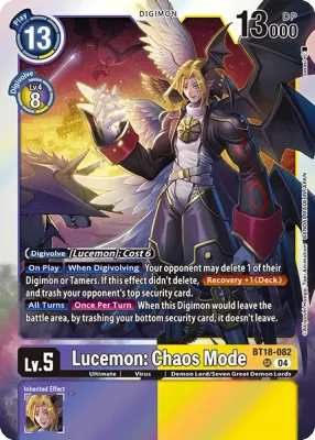 BT18-082 Lucemon: Chaos Mode, SR