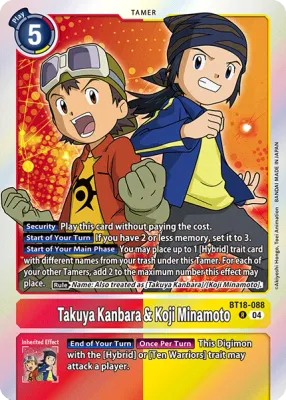 BT18-088 Takuya Kanbara &amp; Koji Minamoto, R