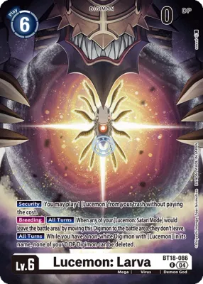 BT18-086 Lucemon: Larva, R