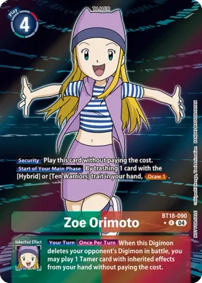 BT18-090 Zoe Orimoto, R, Box Topper