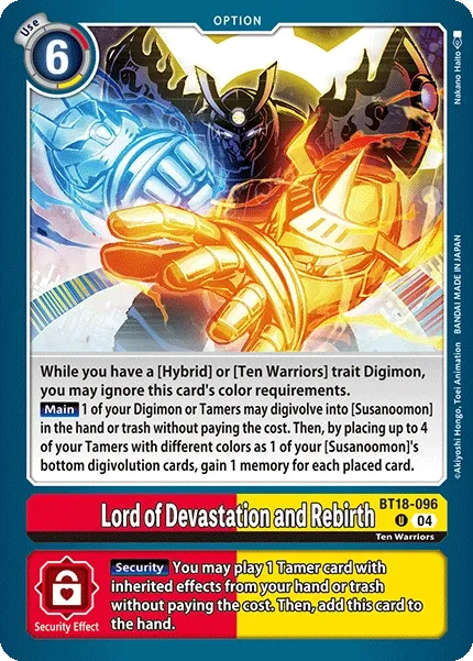 BT18-096 Lord of Devastation and Rebirth, UC