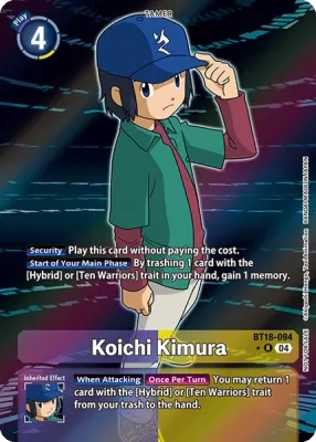 BT18-094 Koichi Kimura, R, Box Topper