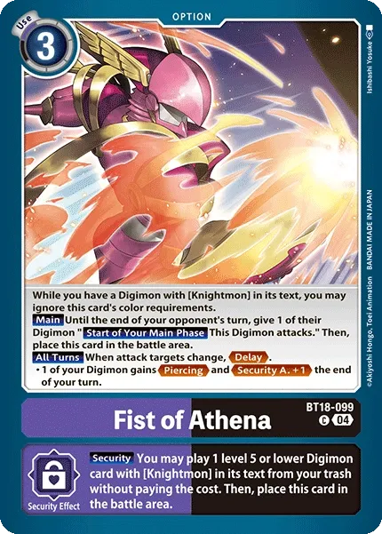 BT18-099 Fist of Athena, C