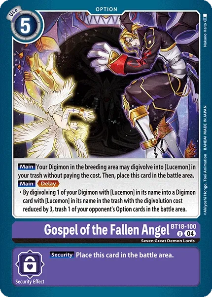 BT18-100 Gospel of the Fallen Angel, UC