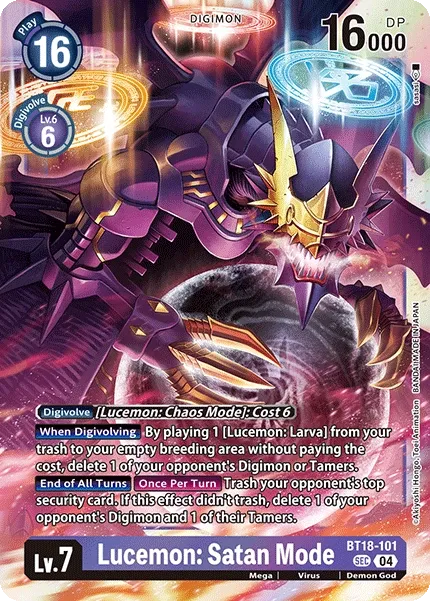 BT18-101 Lucemon: Satan Mode, SEC