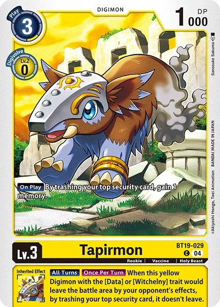 BT19-029 Tapirmon, C