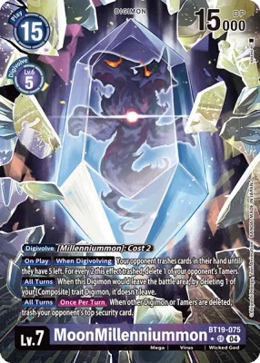 BT19-075 MoonMillenniummon, SR, Alternative Art