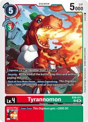 EX8-011 Tyrannomon, R