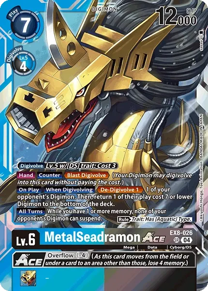 EX8-026 MetalSeadramon ACE, SR