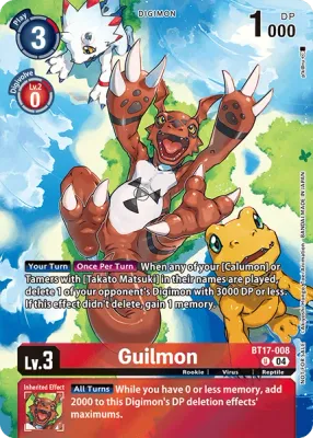 BT17-008 Guilmon, Box Topper
