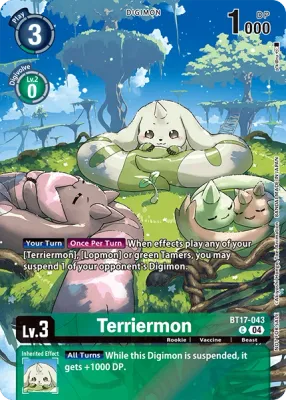 BT17-043 Terriermon, Box Topper