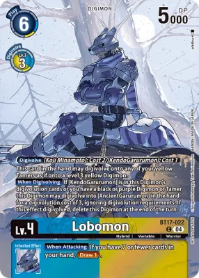 BT17-022 Lobomon, Box Topper