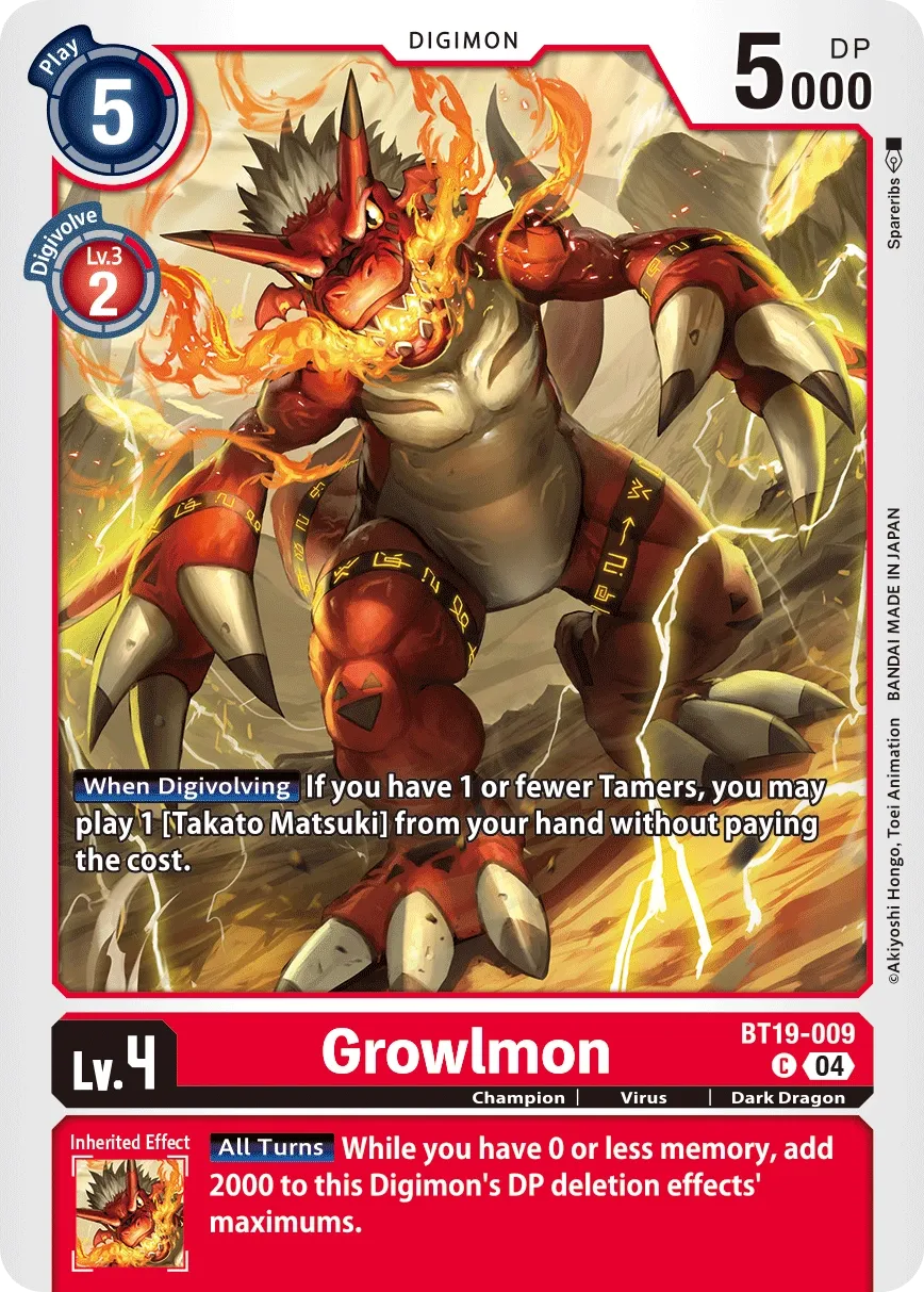 BT19-009 Growlmon, C