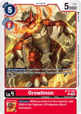 BT19-009 Growlmon, C