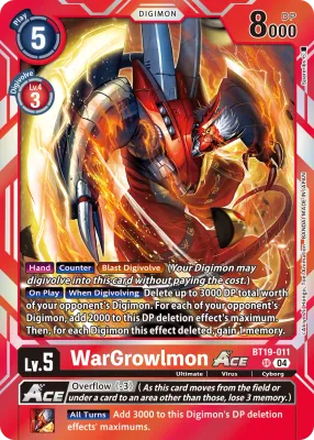 BT19-011 Wargrowlmon Ace, SR