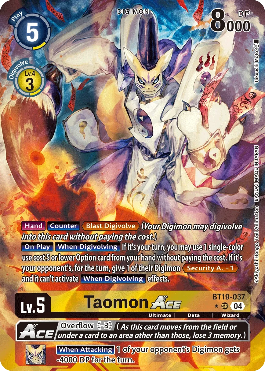 BT19-037 Taomon Ace, SR, AA