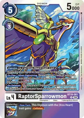 BT19-061 RaptorSparrowmon, R