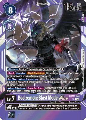 BT19-074 Beelzemon: Blast Mode Ace, SR