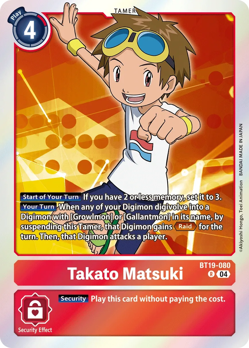 BT19-080 Takato Matsuki, R