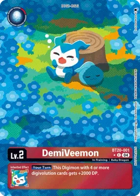BT20-001 DemiVeemon, C, Box Topper