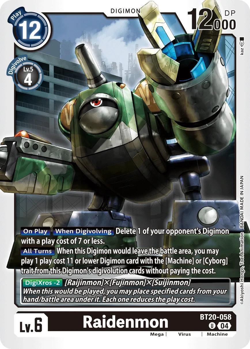 BT20-058 Raidenmon, UC
