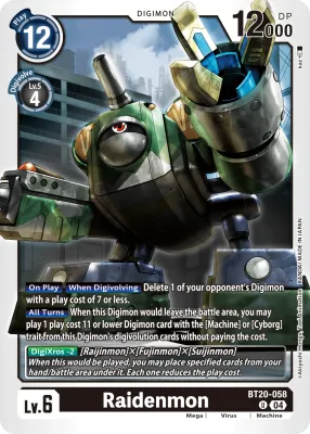 BT20-058 Raidenmon, UC
