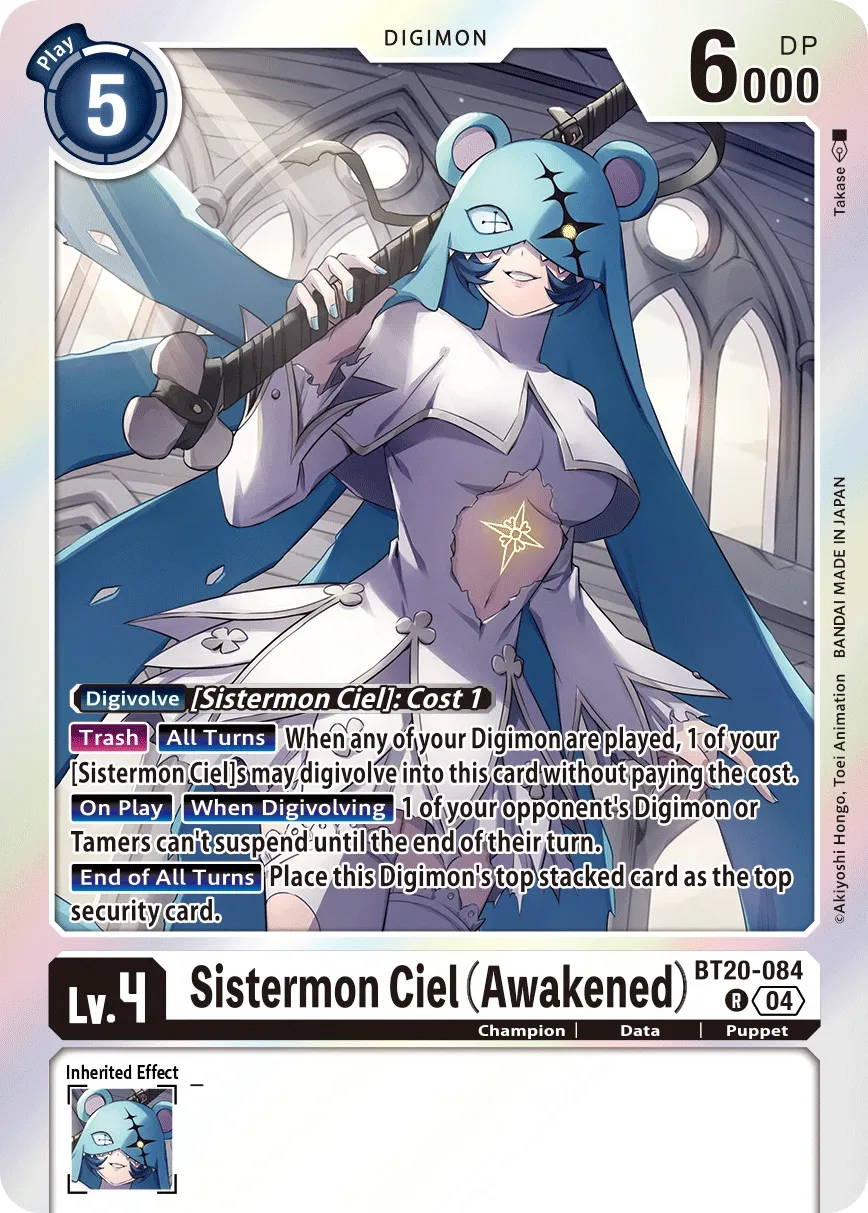 BT20-084 Sistermon Ciel (Awakened), R