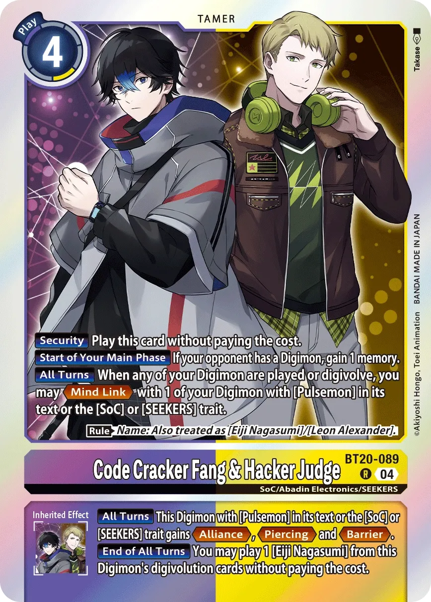 BT20-089 Code Cracker Fang &amp; Hacker Judge, R