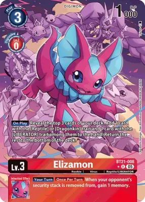 BT21-008 Elizamon, R, AA