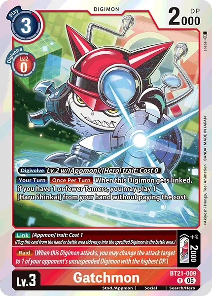 BT21-009 Gatchmon, R