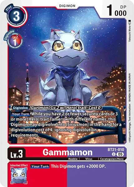 BT21-010 Gammamon, UC