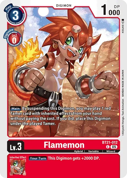 BT21-012 Flamemon, C