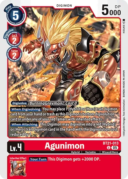 BT21-013 Agunimon, UC