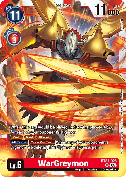 BT21-026 WarGreymon, UC