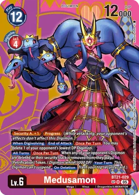 BT21-029 Medusamon, SR, SP