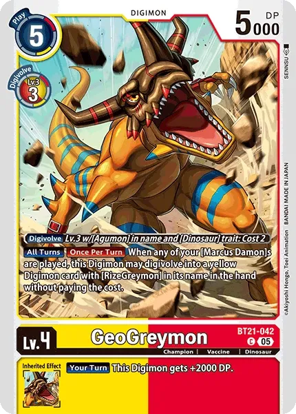BT21-042 GeoGreymon, C