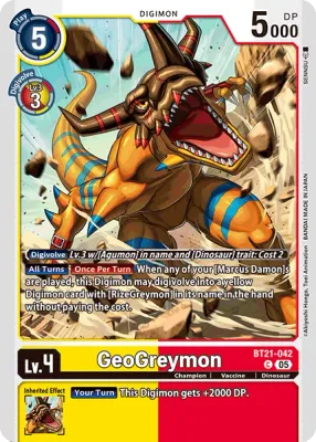 BT21-042 GeoGreymon, C
