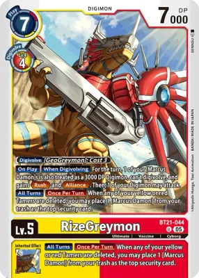 BT21-044 RizeGreymon, UC
