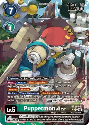 BT21-051 Puppetmon Ace, SR, AA