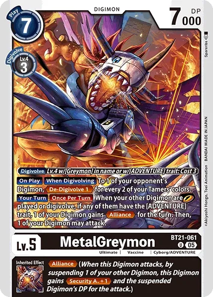 BT21-061 MetalGreymon, UC